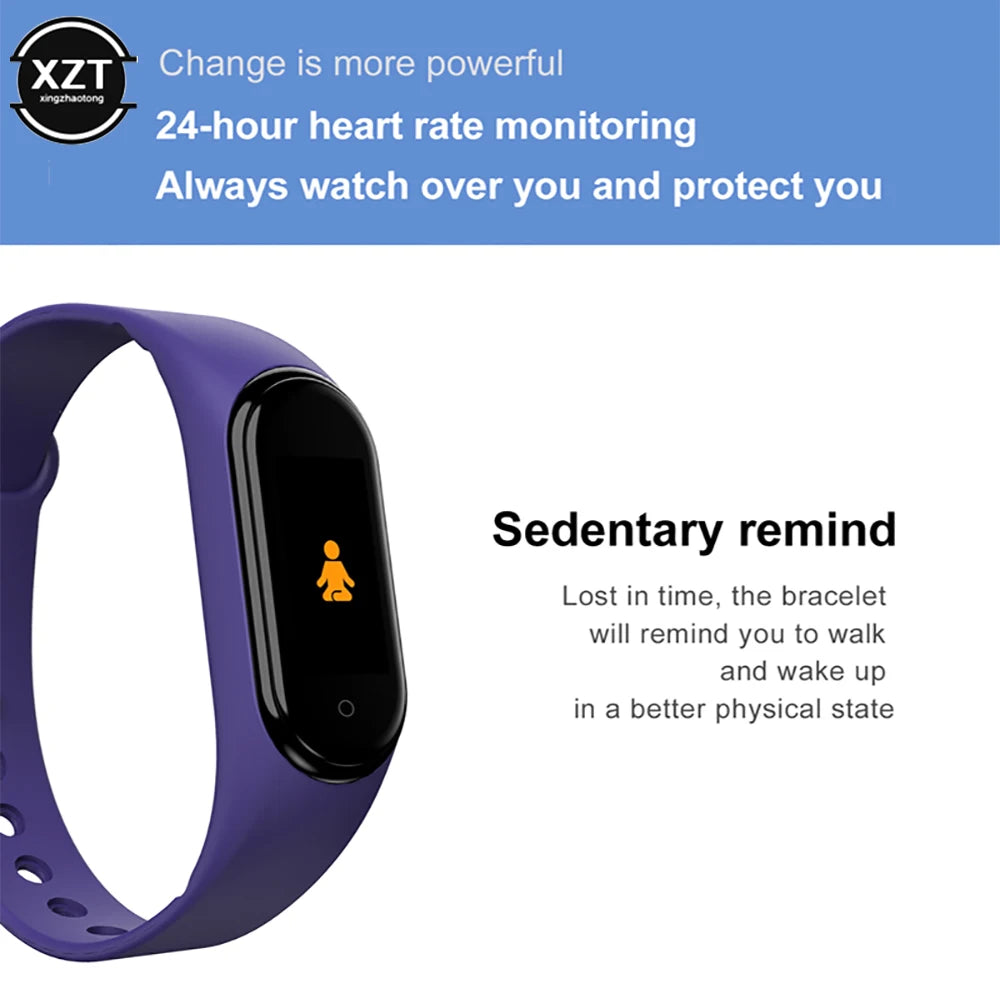 M4 Smart Watch Smart Wristband IP65 Waterproof Watch Blood Pressure Heart Rate Monitor Fitness Tracker Smart Sports Bracelet