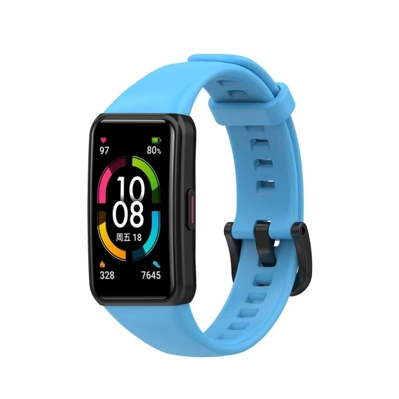 Band 6 Bands Adjustable Bracelet Silica Smartwatch Anti Scratch Strap