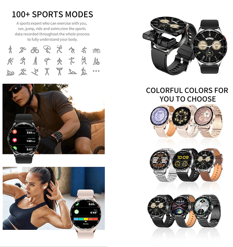 Smart Watch TWS 2-in-1