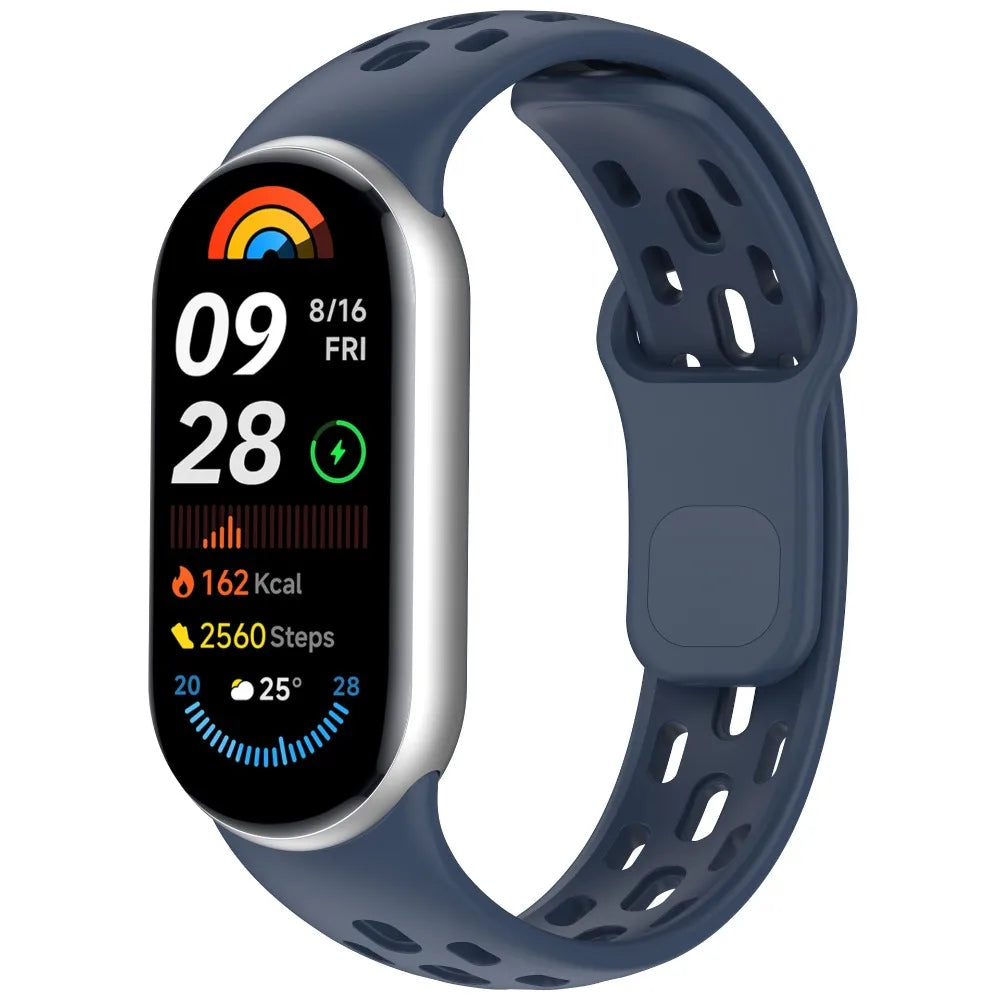 New Soft TPU Strap Breathable Replacement Smart Watch Band Accessories Sport Bracelet Wristband Belt for Mi Band 10 9 8