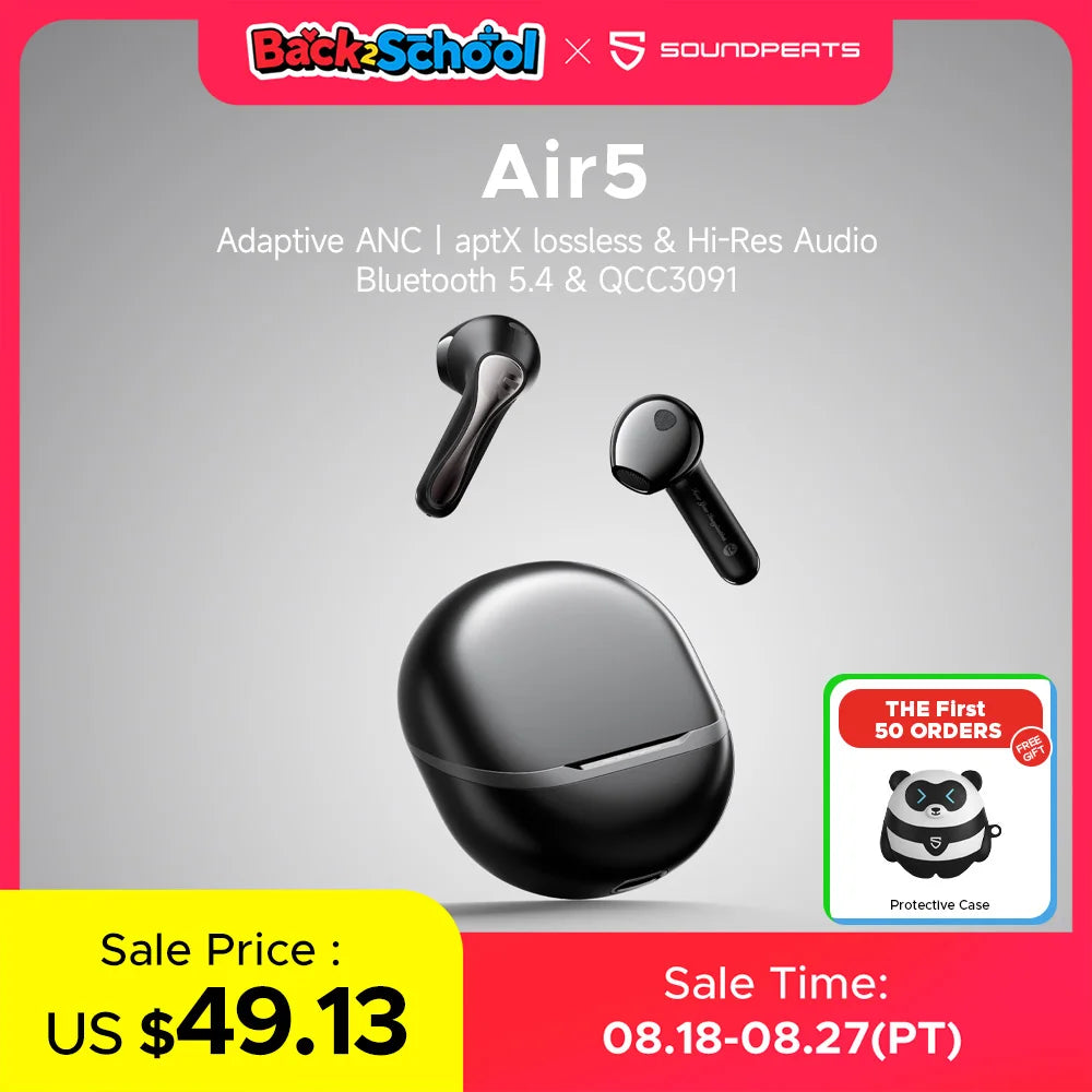 SoundPEATS Air5 ANC Bluetooth 5.4