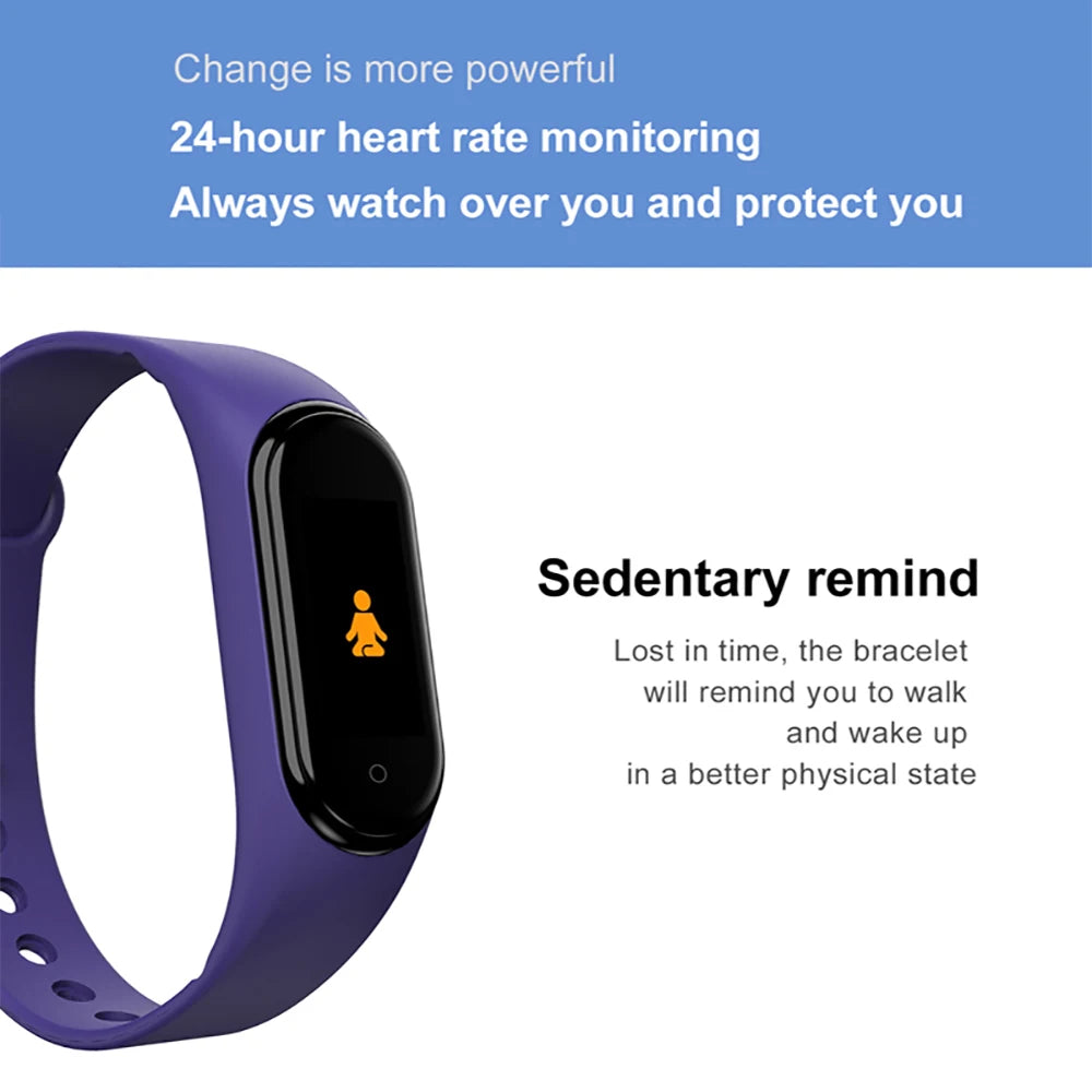 Smart Watch Wristband IP65 Waterproof Watch Blood Pressure Heart Rate Monitor Fitness Tracker Smart Bracelet