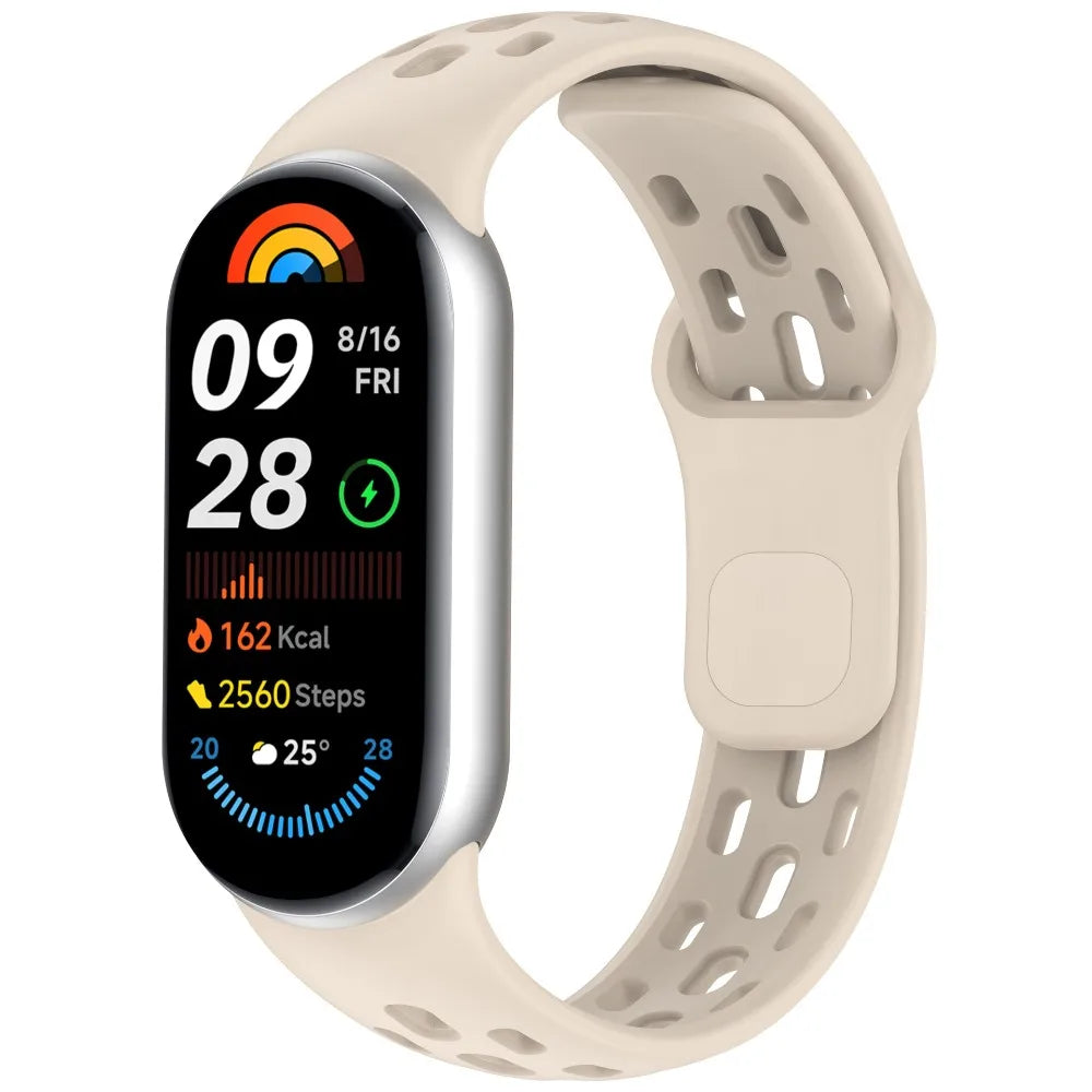 New Soft TPU Strap Breathable Replacement Smart Watch Band Accessories Sport Bracelet Wristband Belt for Mi Band 10 9 8