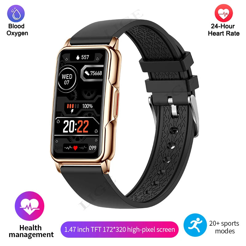 Smart Bracelet Women Smartwatch Men Heart Rate Blood Oxygen Waterproof Sport Smart Band Watch For Xiaomi Android IOS Ladies+Gift