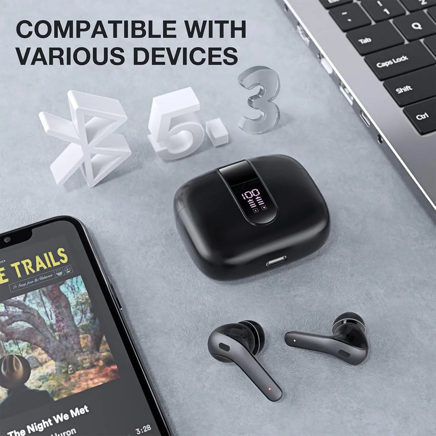 Bluetooth Earbuds V5.3,
