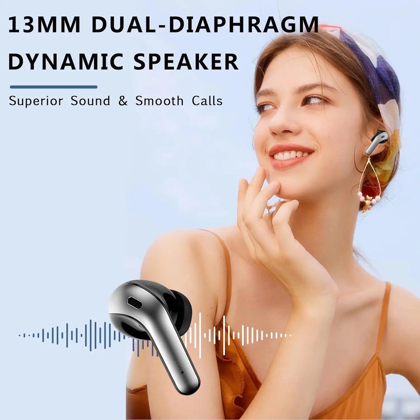 Bluetooth Earbuds V5.3,