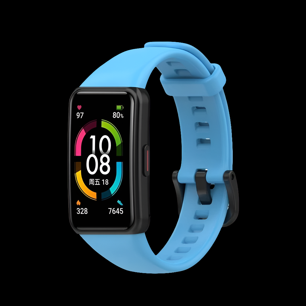 Band 6 Bands Adjustable Bracelet Silica Smartwatch Anti Scratch Strap