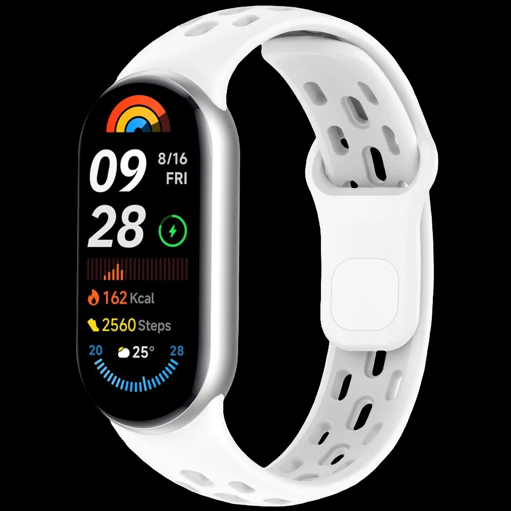 New Soft TPU Strap Breathable Replacement Smart Watch Band Accessories Sport Bracelet Wristband Belt for Mi Band 10 9 8