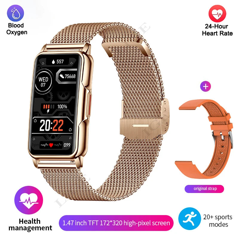 Smart Bracelet Women Smartwatch Men Heart Rate Blood Oxygen Waterproof Sport Smart Band Watch For Xiaomi Android IOS Ladies+Gift