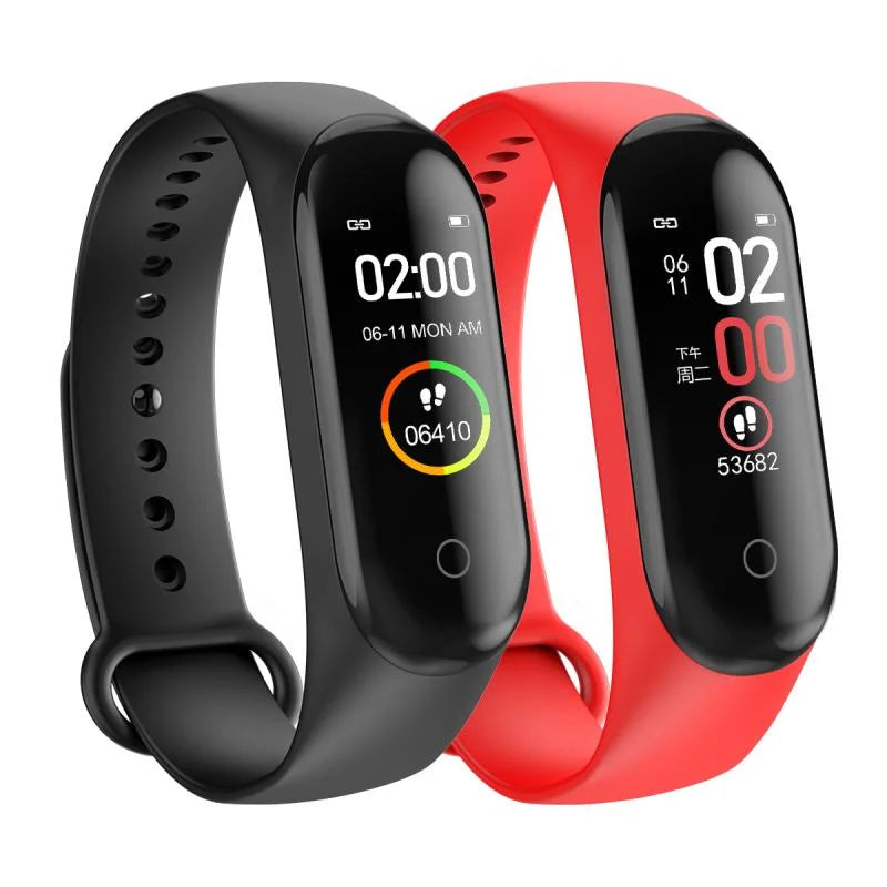 M4 Smart Watch Smart Wristband IP65 Waterproof Watch Blood Pressure Heart Rate Monitor Fitness Tracker Smart Sports Bracelet