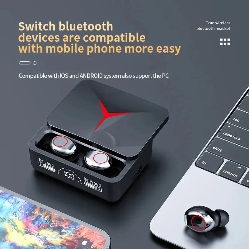 M90 Pro Bluetooth 5.3 Earphones True Wireless