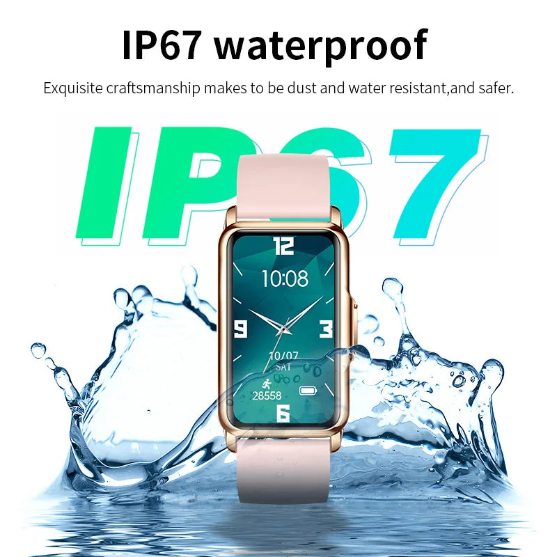 Smart Bracelet Women Smartwatch Men Heart Rate Blood Oxygen Waterproof Sport Smart Band Watch For Xiaomi Android IOS Ladies+Gift