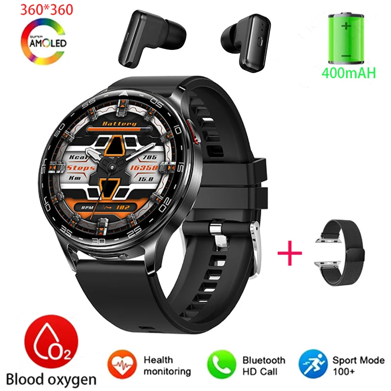 Smart Watch TWS 2-in-1