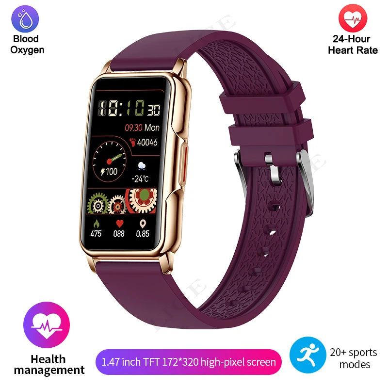 Smart Bracelet Women Smartwatch Men Heart Rate Blood Oxygen Waterproof Sport Smart Band Watch For Xiaomi Android IOS Ladies+Gift