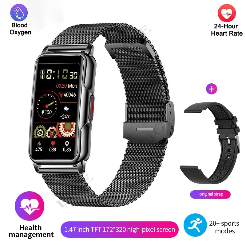Smart Bracelet Women Smartwatch Men Heart Rate Blood Oxygen Waterproof Sport Smart Band Watch For Xiaomi Android IOS Ladies+Gift