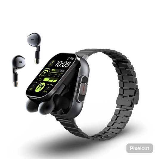 2024 Smart Watch 2 in 1 With Earphone Smartwatch Bluetooth Call Men Watch GPS Track Heart Rate Monitor Play Music SmartWatch